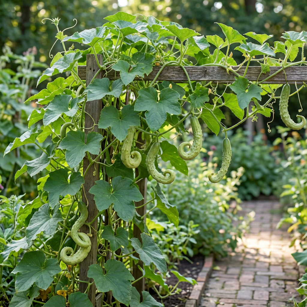 octopus snake plant Octopus Cucumber Vegetable Seeds For Planting Organic Garden Seeds – Pure  Asia Seeds