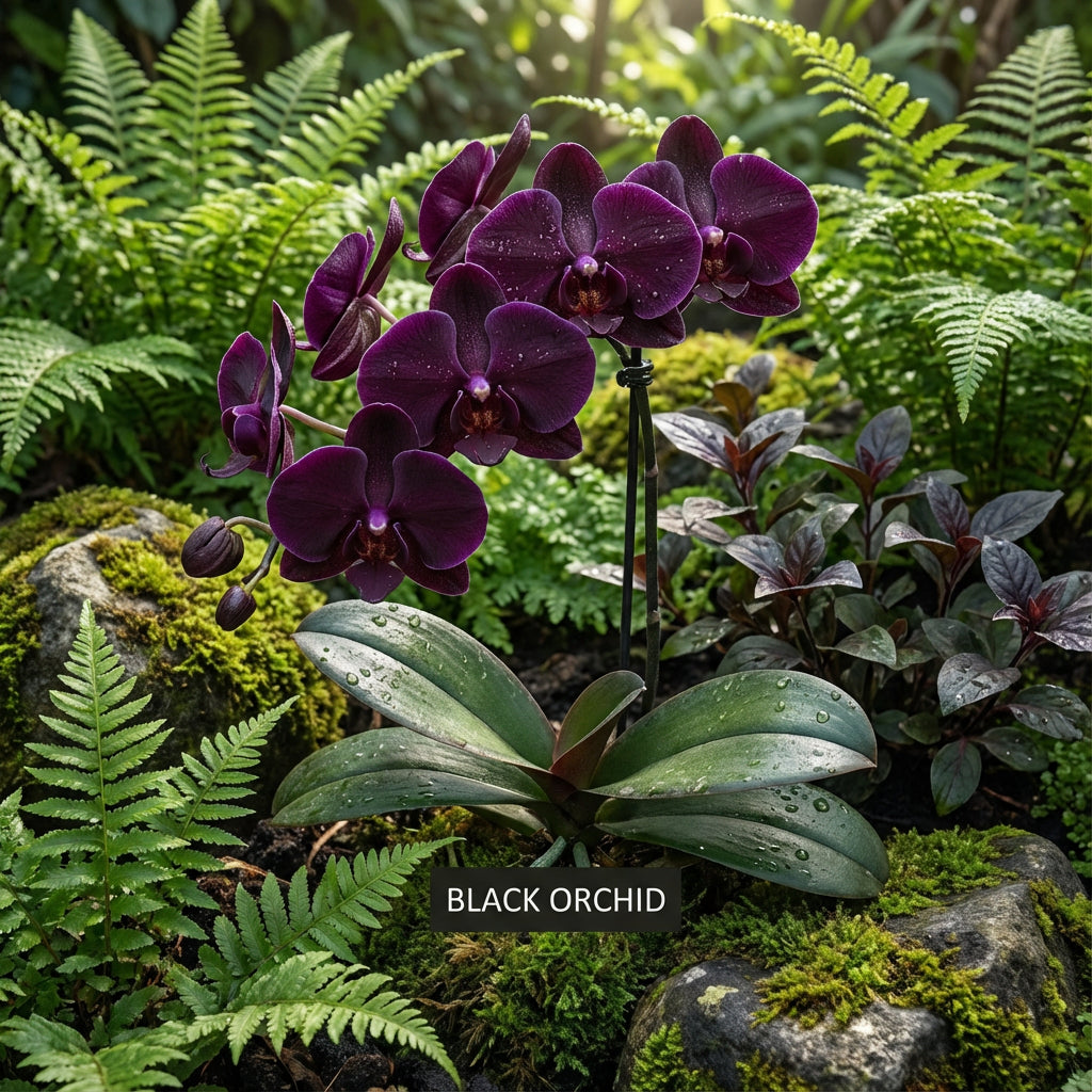 Schwarze-Orchideen-Blumensamen für einfaches Pflanzen