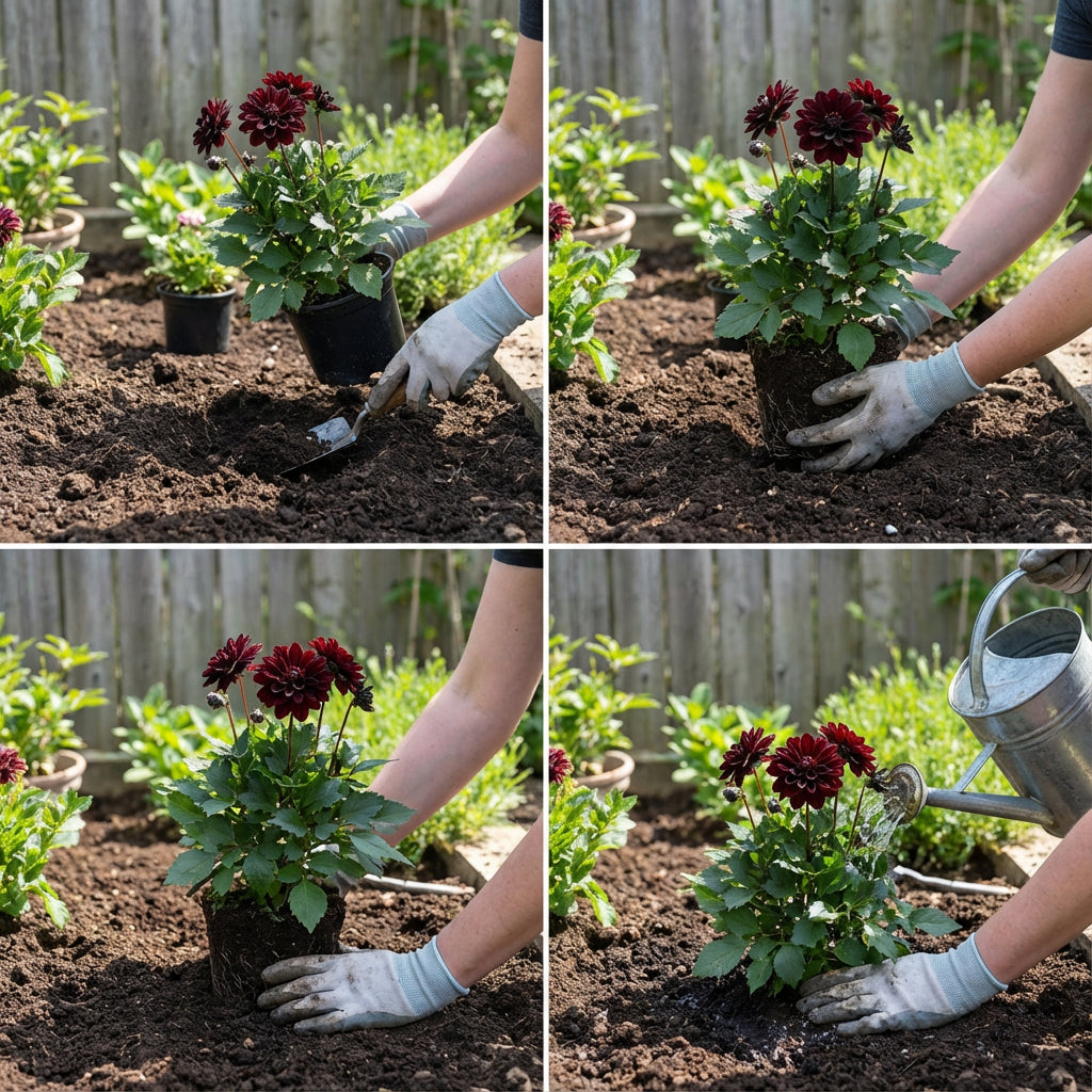 Black Dahlia Seeds  Planting Guide for Elegant Garden Blooms  Pure Asia  Seeds