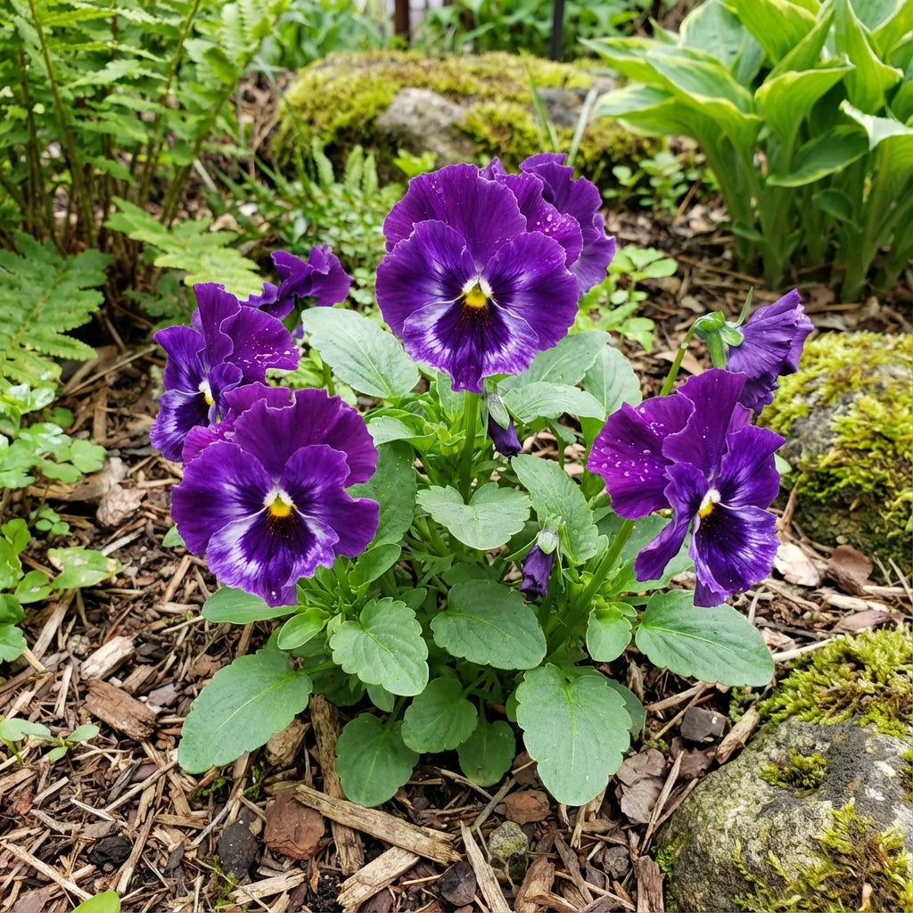 Purple Wavy Viola Planting Seeds for Fall & Spring Gardens