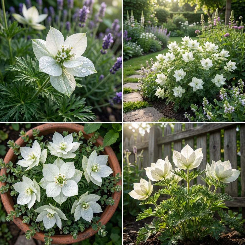 White Winged Flower Seeds for Planting Seeds for Elegant Blooms, Ideal for Enhancing Gardens