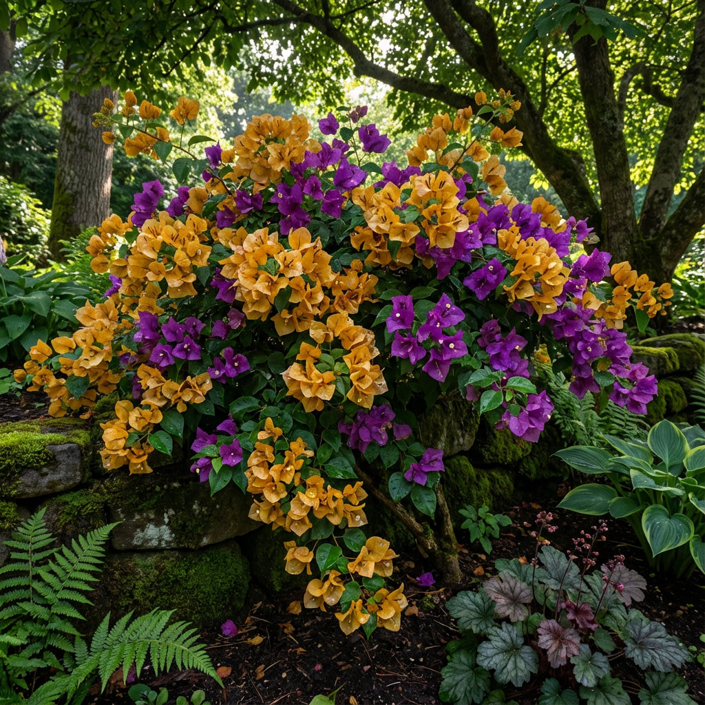 Bougainvillea-Blumensamen zum Pflanzen Dunkelgelb und Violett