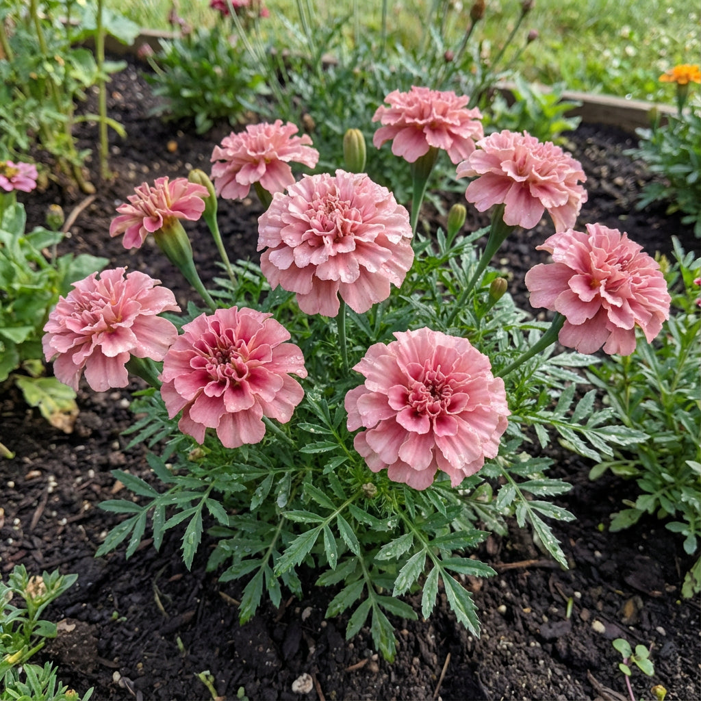 strawberry marigold seeds add-vibrant-beauty-with-marigold-flower-seeds-for-planting-pink-ideal-for-colorful-and-serene-settings-100-pcs – Pure Asia Seeds