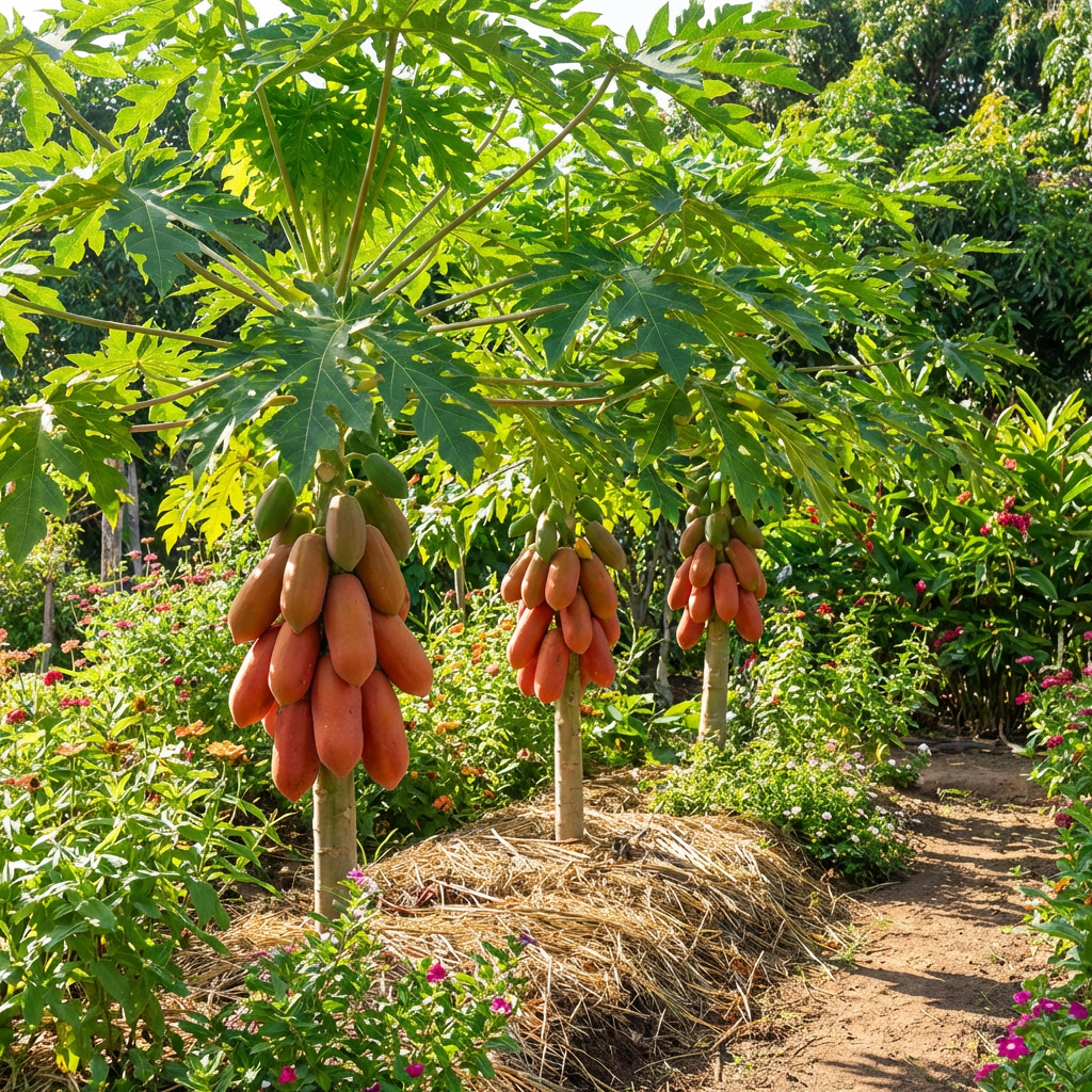 Red Lady Papaya Fruit Seeds for Planting – Sweet Tropical Variety for Home Gardens