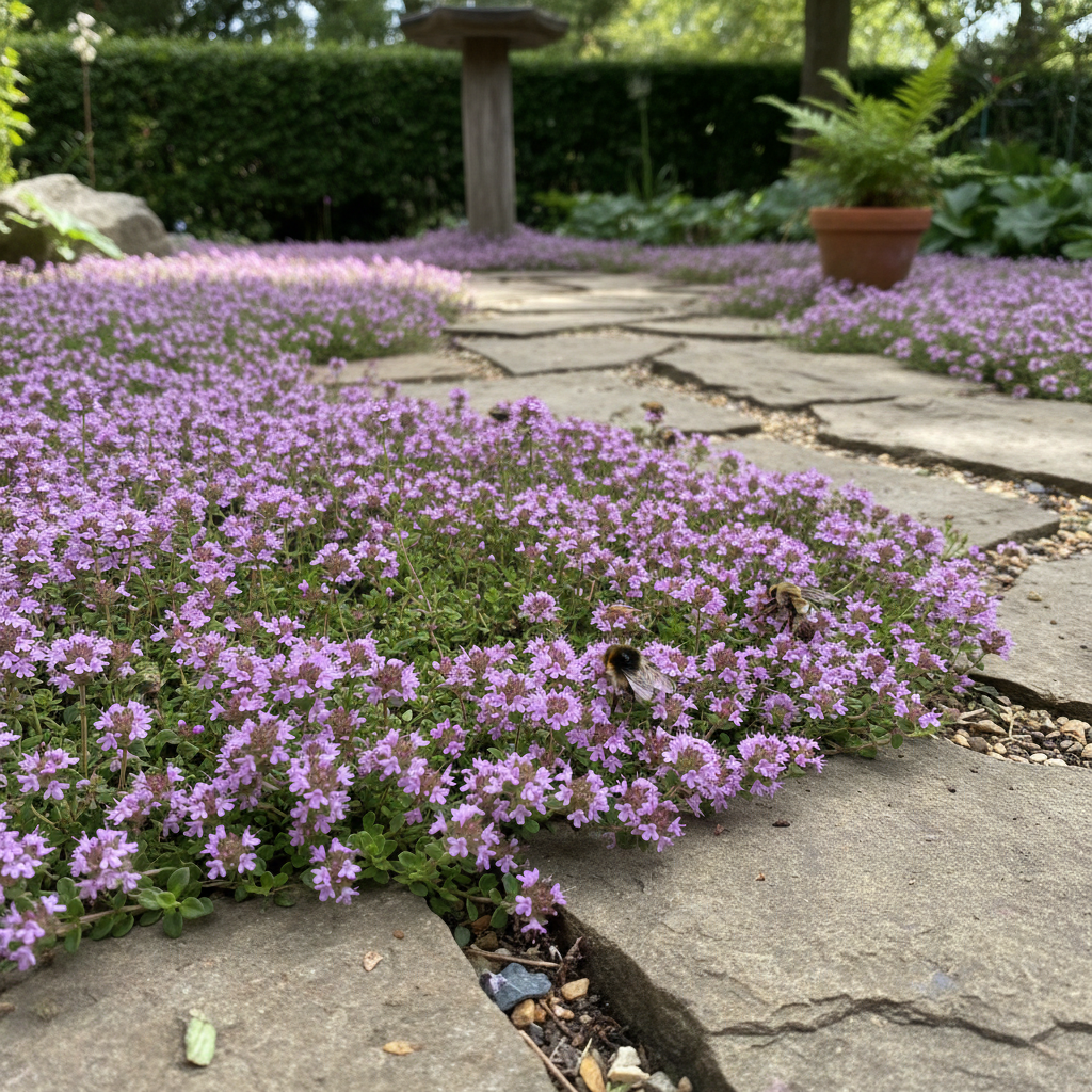 Creeping Thyme Flower Seeds Mix for Planting – Heirloom & Non-GMO Garden Seeds