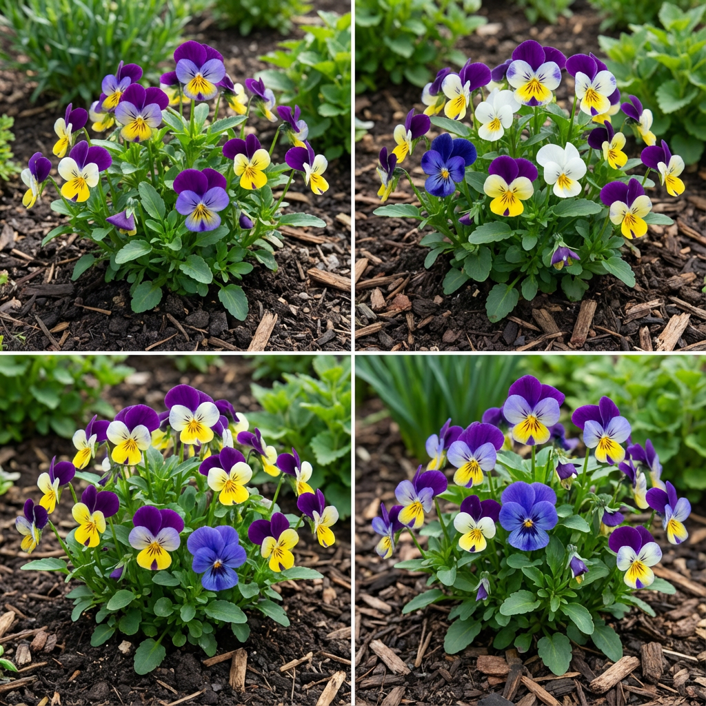 Semillas de flores de pensamiento mixtas y coloridas para plantar