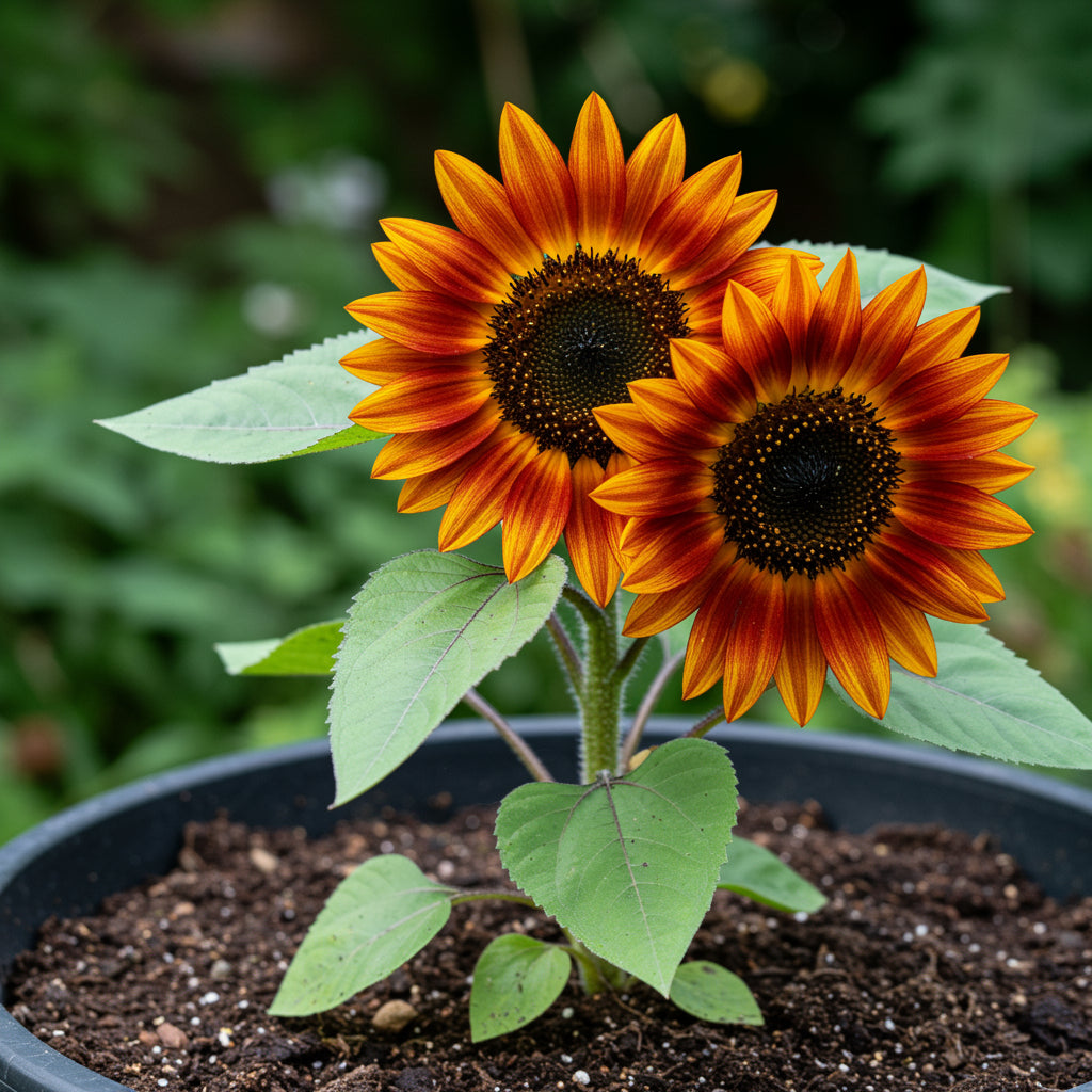 Maroon Sunflower Seeds for Planting Grow Vibrant Flowers.