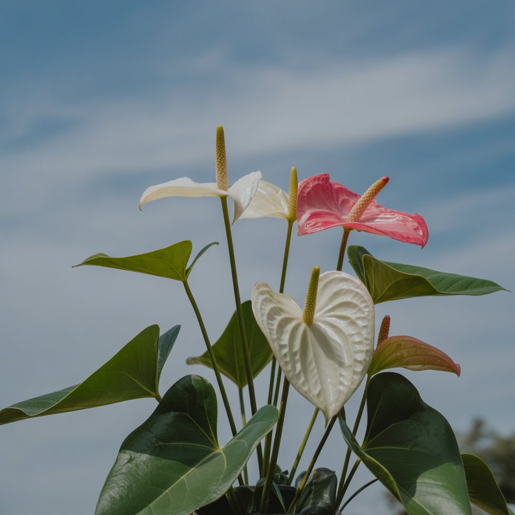 Anthurium Andraeanu White Seeds for Planting - Ideal for Home Gardens and Indoor Decor