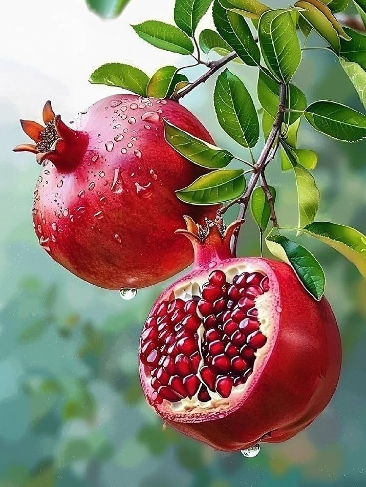 Pomegranate Tree (Punica granatum) Red Fruit Seeds – Sweet, Juicy, and Nutritious Fruit
