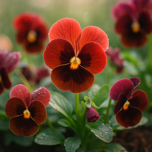 The Complete Guide to Growing Red & Brown Pansy Flower