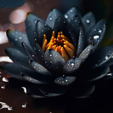 Black Lotus Seeds – Rare Dark Aquatic Flower for Exotic Garden Ponds