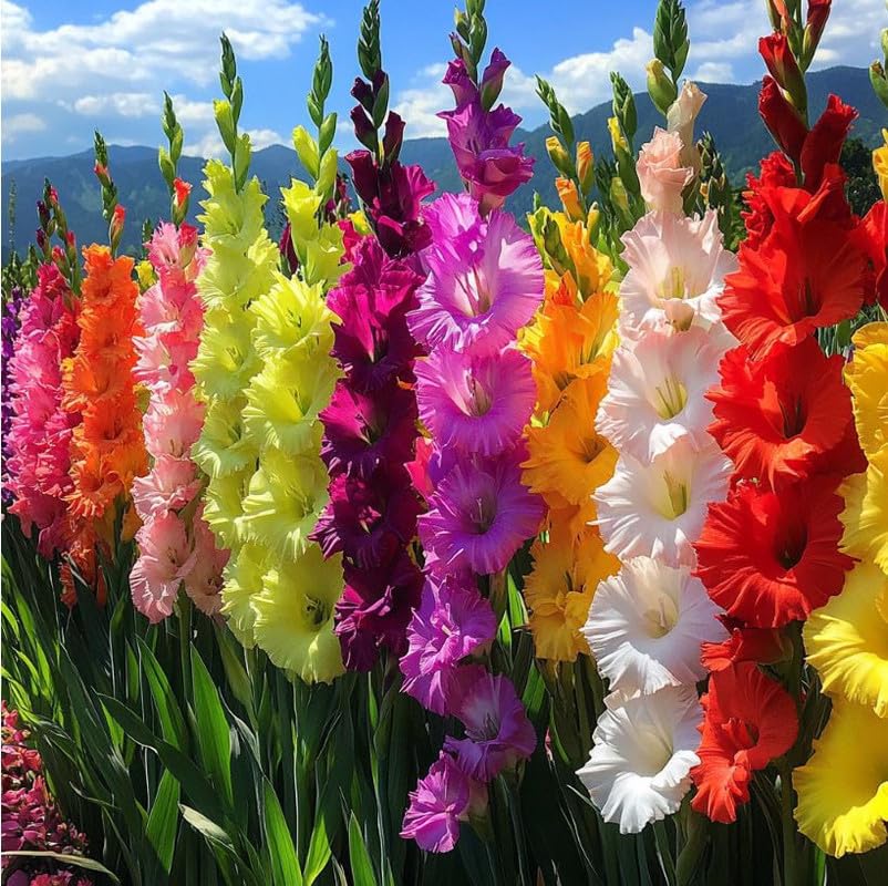Gladiolus Flower seeds for Planting - Easy to Grow, Heirloom & GMO Free Seeds for Home Garden