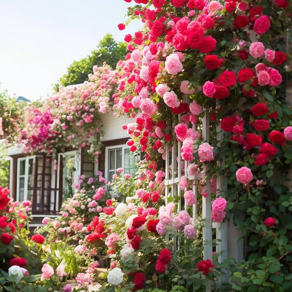 Rosensamen zum Pflanzen in Rosa und Rot