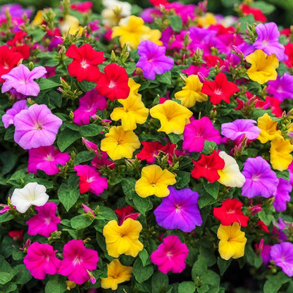 Mixed Mirabilis Jalapa Flower seeds for Planting - Bright Blooms, Heirloom & GMO Free Seeds for Home Garden