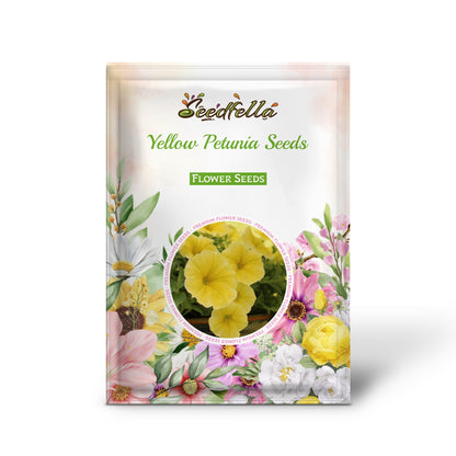Yellow Petunia Seeds for Planting - Brighten Your Garden with Cheerful Blooms!