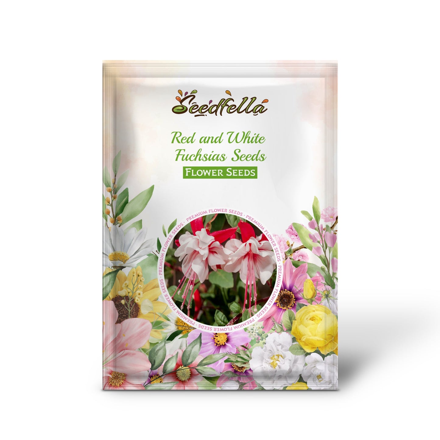 Red and White Fuchsias Seeds for Planting