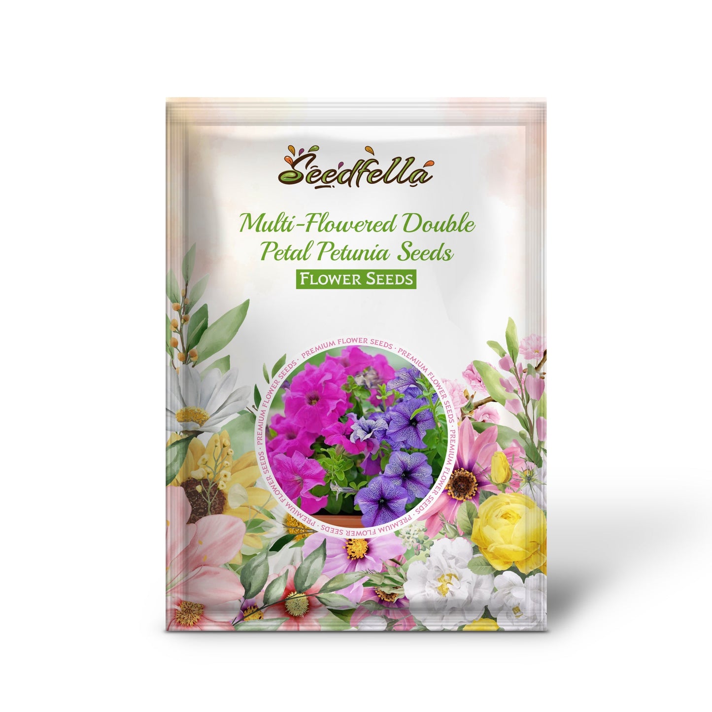 Multi-Flowered Double-Petal Petunia Seeds  Light Violet for Planting