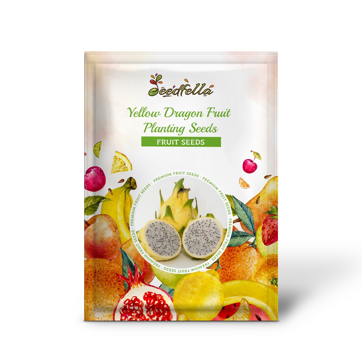 Yellow Dragon Fruit Planting Seeds Grow Exotic Pitaya at Home