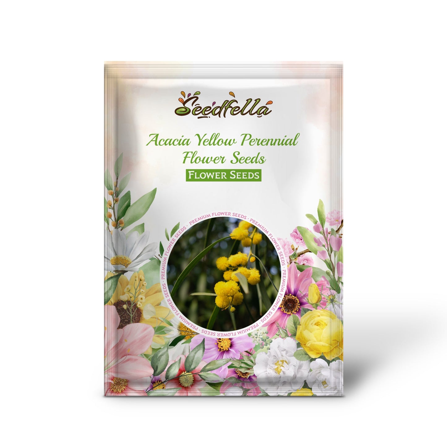 Acacia Yellow Perennial Flower Seeds for Planting | Easy to Grow Garden Seeds