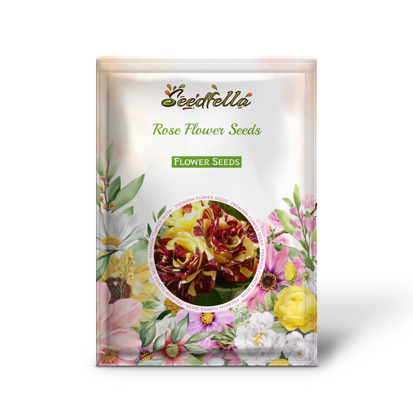 Rose Flower Seeds for Planting - Red and Yellow Blooms for a Colorful Garden