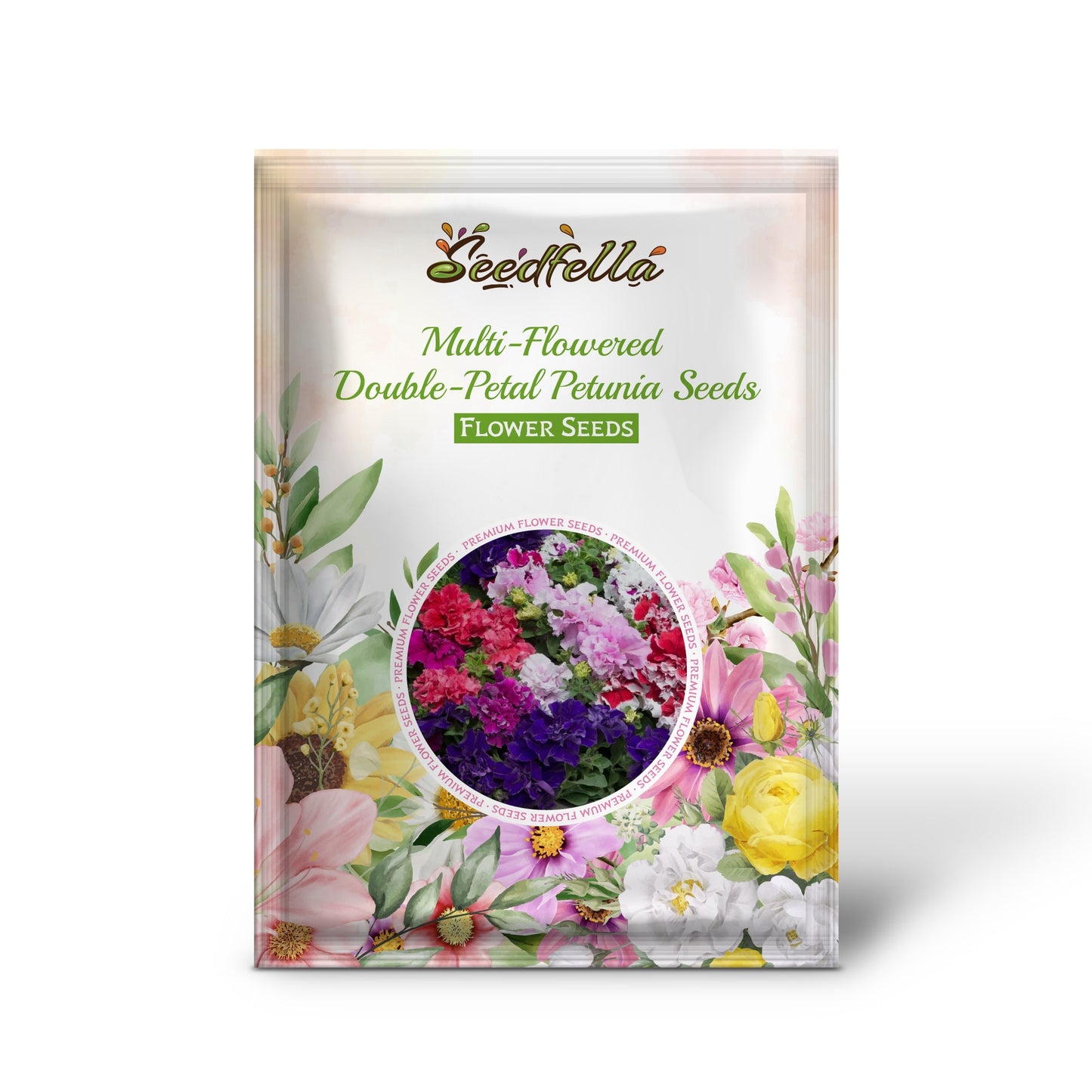 Multi-Flowered Double-Petal Petunia Seeds for Planting - Vibrant Mixed Colors