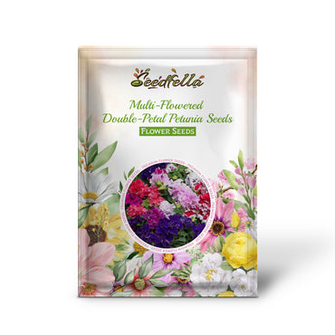 Multi-Flowered Double-Petal Petunia Seeds for Planting - Vibrant Mixed Colors