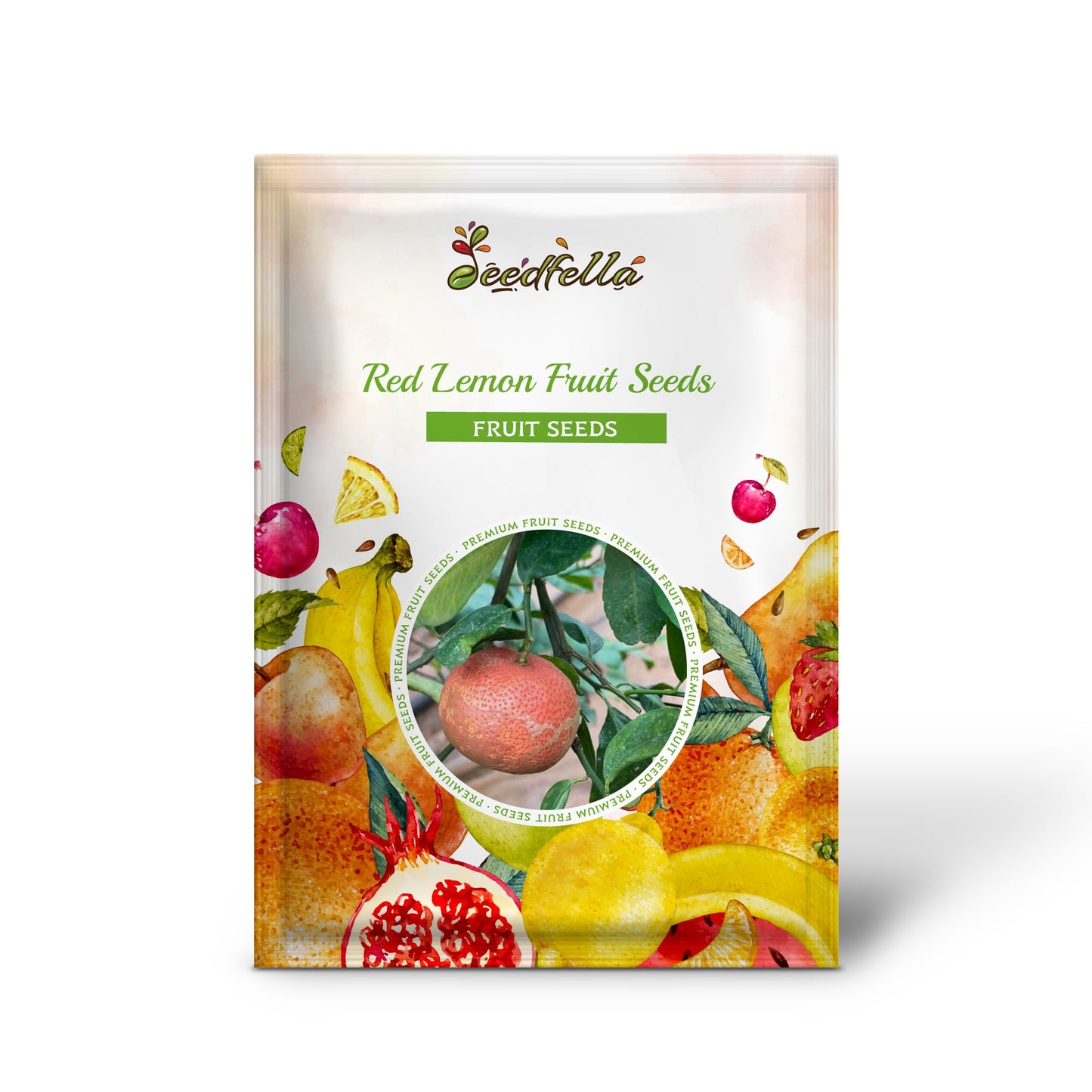 Red Lemon Fruit Seeds for Planting - Dark Red Variety for Your Garden