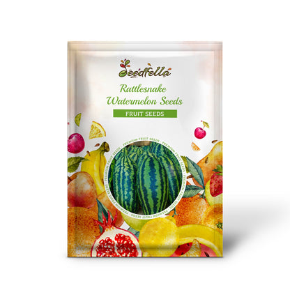 Rattlesnake Watermelon Seeds for Planting - Heirloom Fruit Variety, Perfect for Spring Gardens