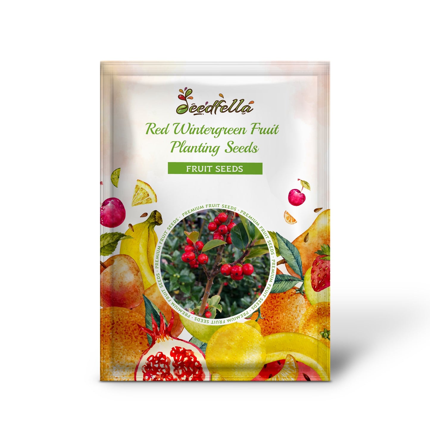 Red Wintergreen Fruit Planting Seeds for Perennial Gardens Grow Edible Red Berries