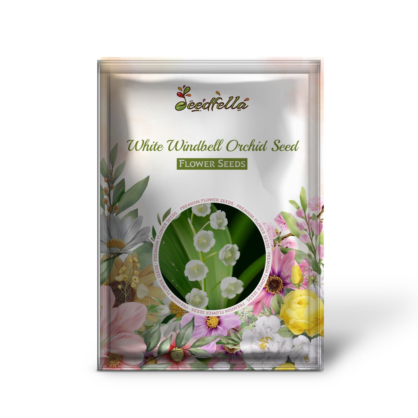 White Windbell Orchid Seed for Planting  Perfect for Cultivating Beautiful Blooms in Your Garden