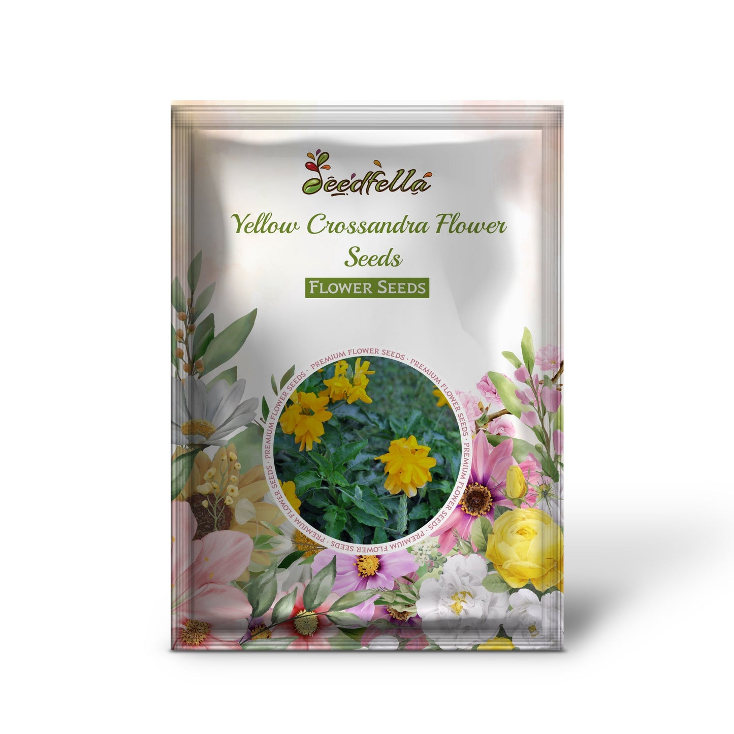 Yellow Crossandra Flower Seeds for Lush Blooms - Perfect Addition to Your Garden Collection