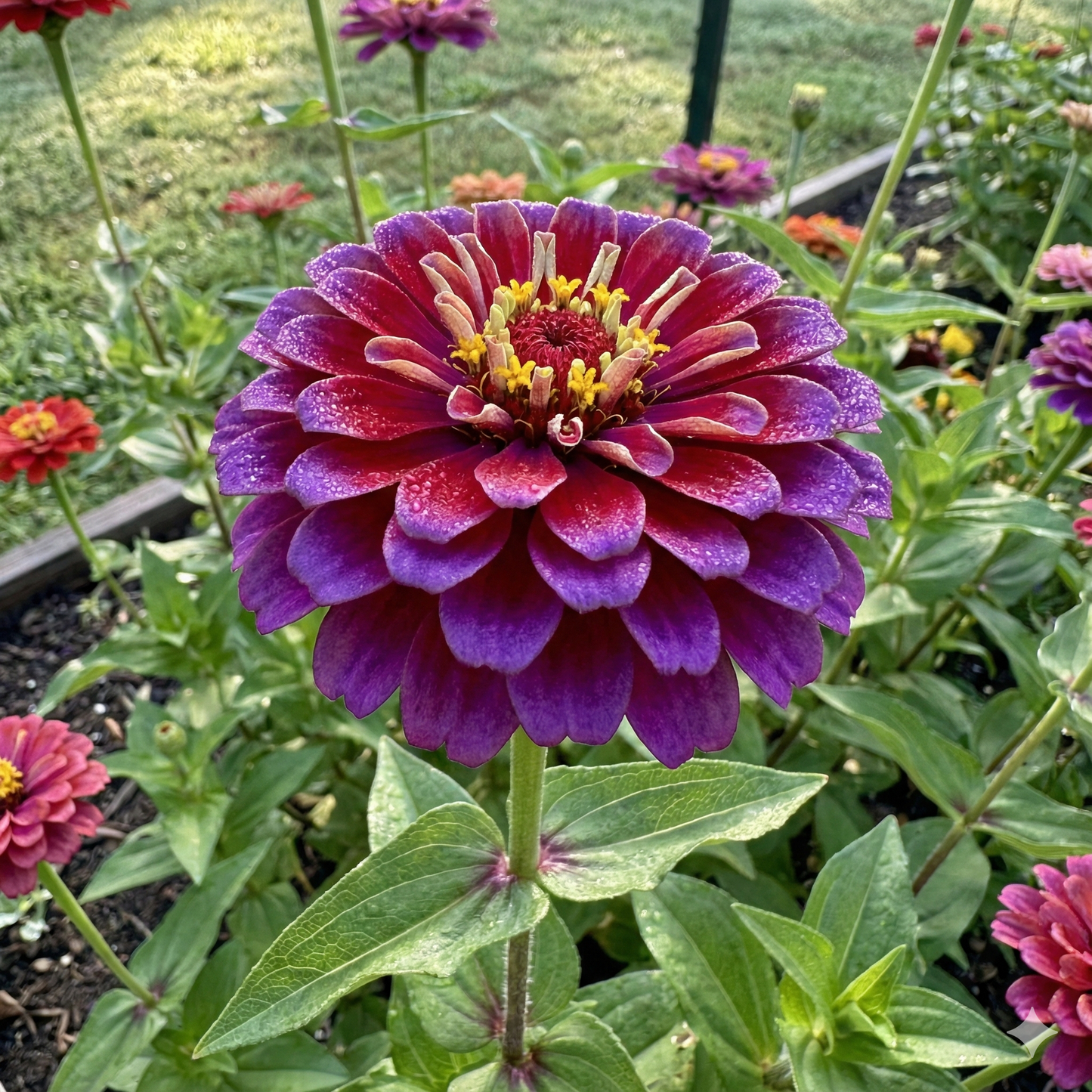Zinnia Planting Flower Seeds Red Purple for Perfect for Planting