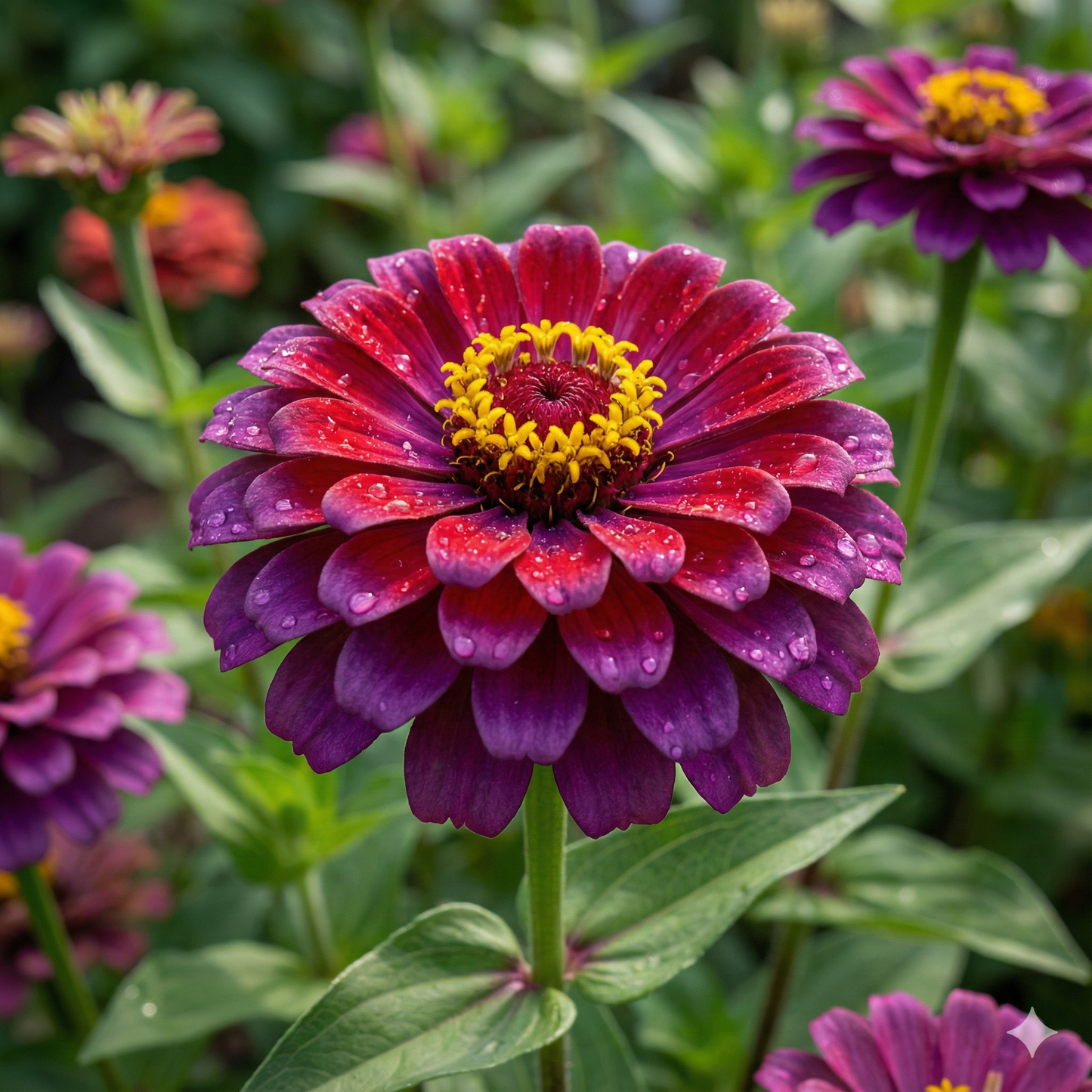 Zinnia Planting Flower Seeds Red Purple for Perfect for Planting
