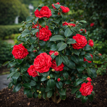 Camellia Burgundy Flower seeds for Planting - Pollinator Friendly, Heirloom & GMO Free Seeds for Home Garden