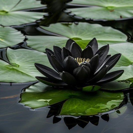 Black Lotus Seeds – Rare Dark Aquatic Flower for Exotic Garden Ponds