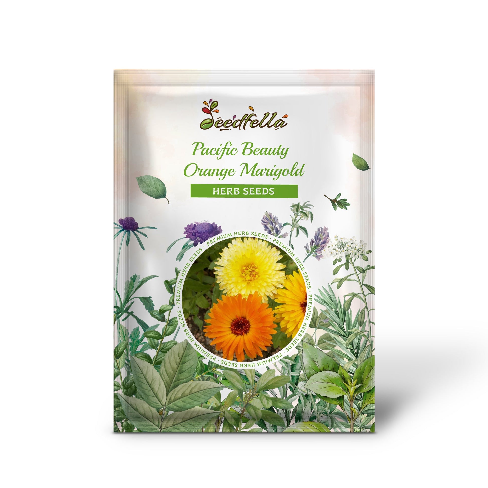 organic marigold seeds Pacific Beauty Orange Marigold Calendula Officinalis Flower Seeds Organic Garden Seeds – Pure Asia Seeds