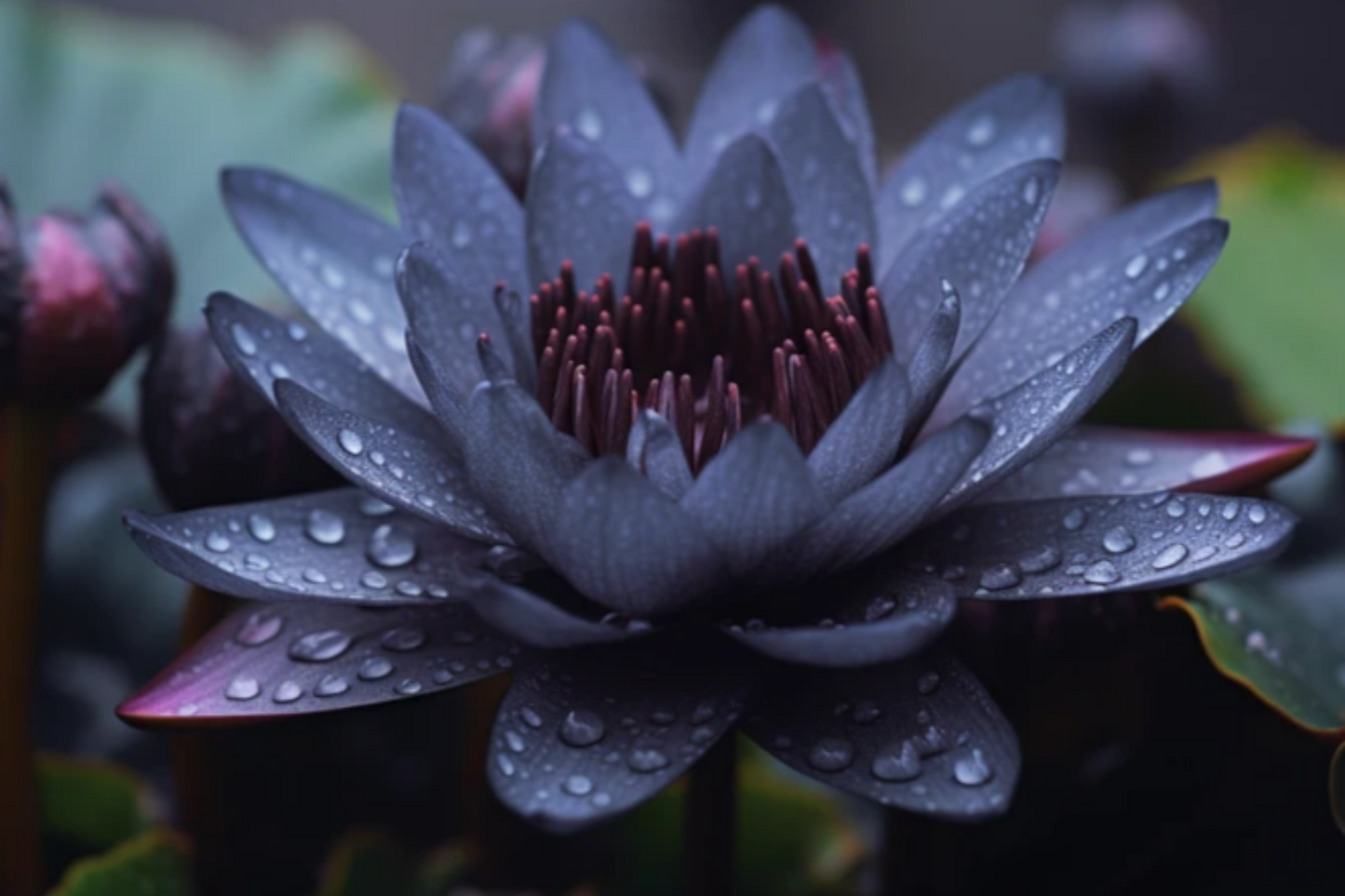Black Lotus Seeds – Rare Dark Aquatic Flower for Exotic Garden Ponds