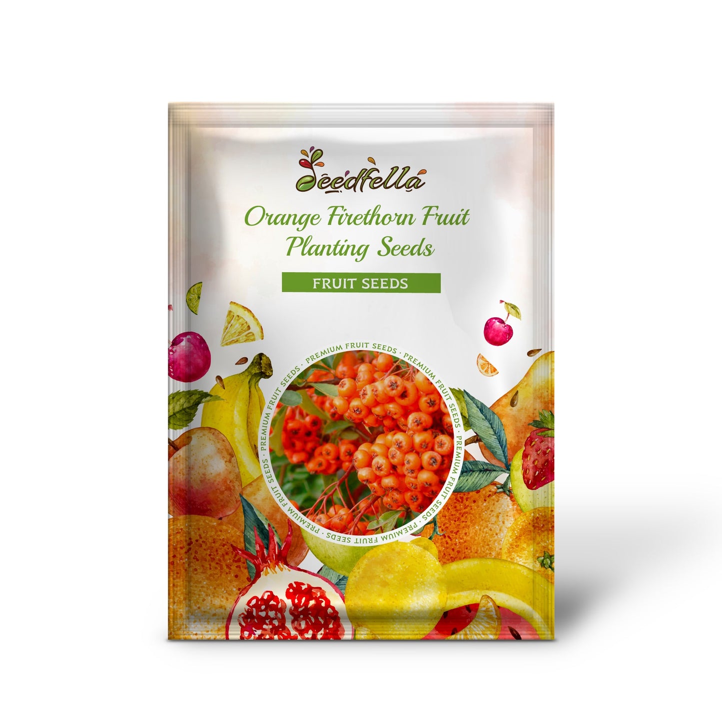 Orange Firethorn Fruit Planting Seeds - Vibrant Color & Wildlife Attraction