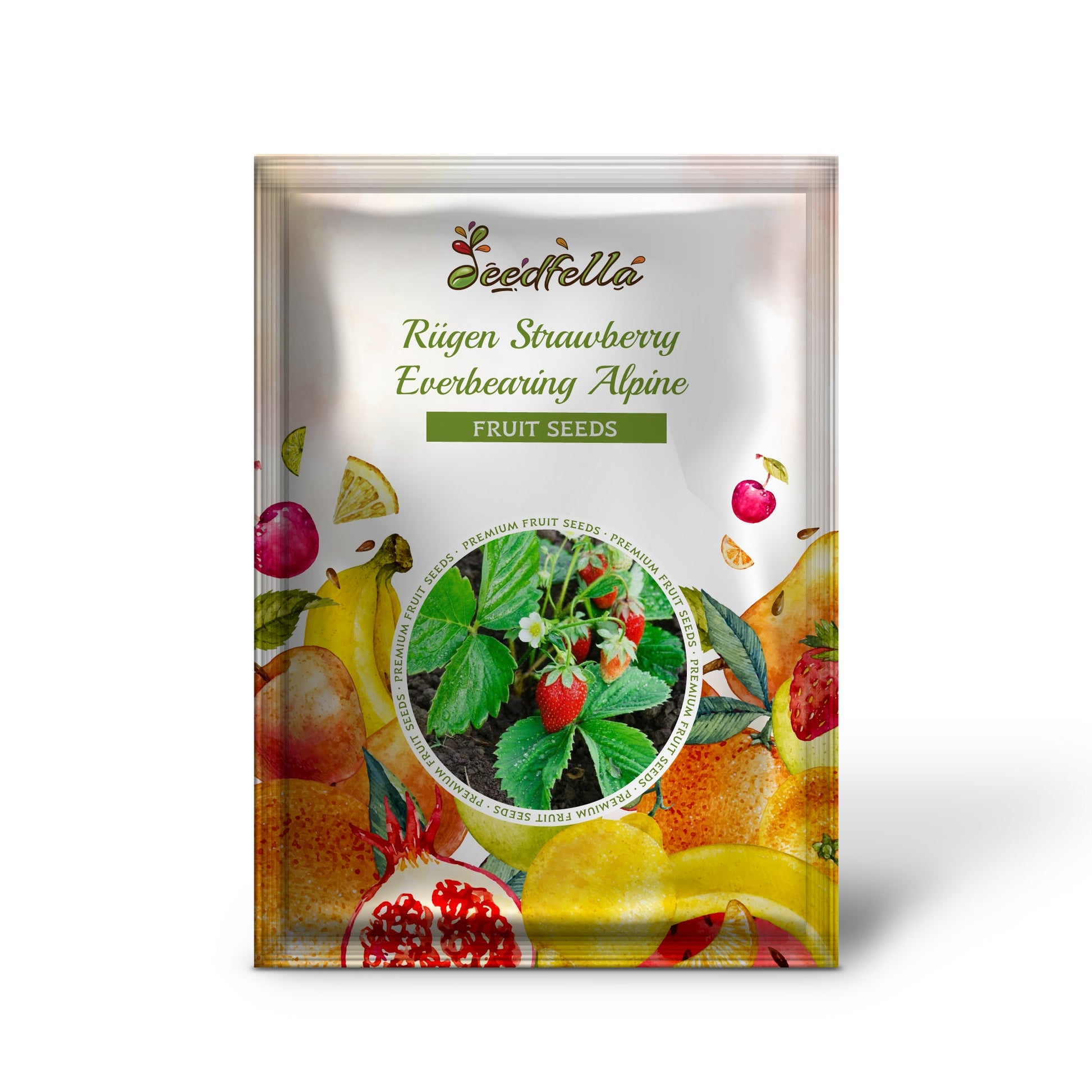 everbearing strawberries seeds Rügen Strawberry Everbearing Alpine Fragaria Vesca Red Berry Fruit, White Flower Seeds Organic Garden Seeds – Pure Asia Seeds