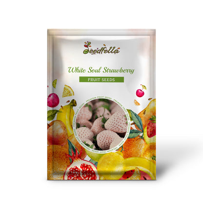 White Soul Strawberry (Fragaria vesca) Fruit Flower Berry Seeds