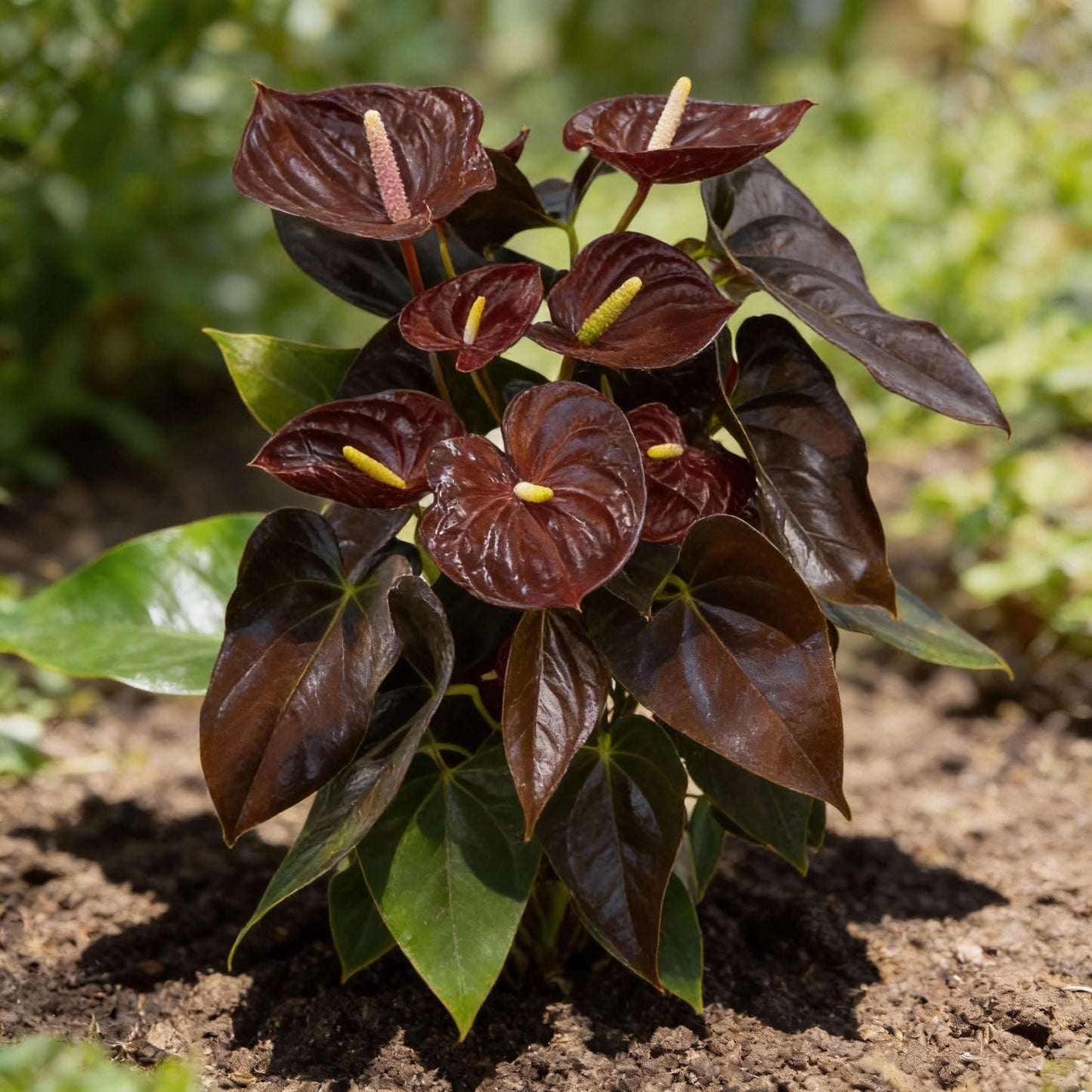 Anthurium Dark Brown Flower Seeds for All-Year Planting
