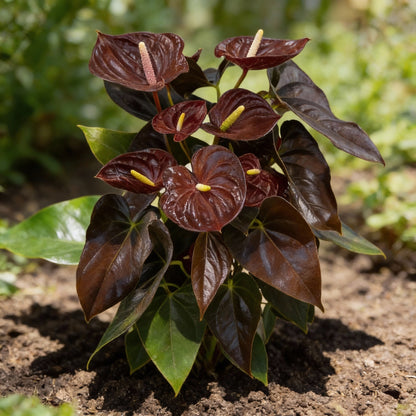 Anthurium Dark Brown Flower Seeds for All-Year Planting
