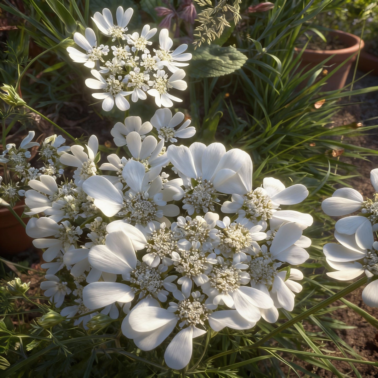 White Orlaya Flower Seeds for Planting  Seed for Delicate and Elegant Blooms in Gardens
