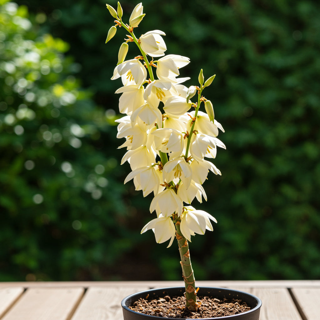 White Yucca Flower Planting Seed for Stunning Desert-Like Blooms in Your Garden, Perfect for All Seasons