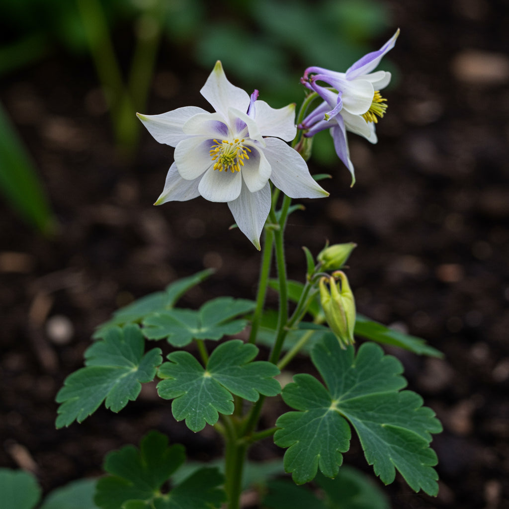 Planting White Violet Aquilegia Flower Seeds for Gorgeous Garden Blooms