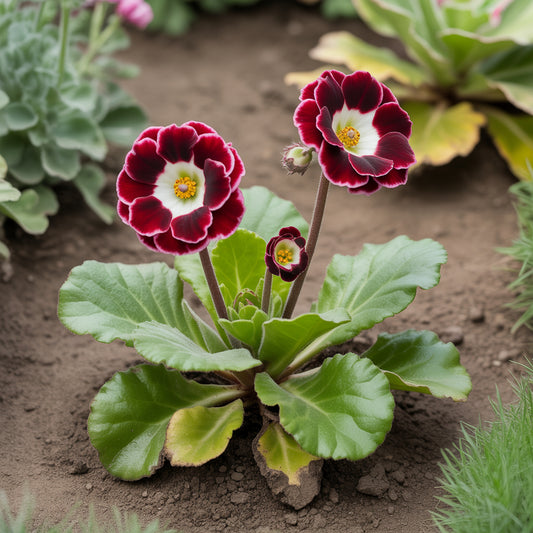 Primula Auricula Black Flower Seeds - Easy Planting