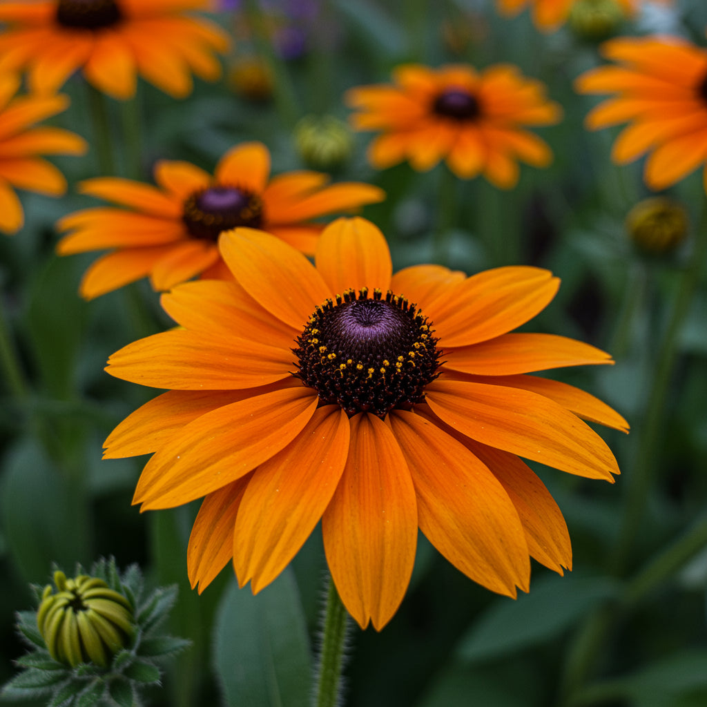 Orange Rudbeckia Flower Seeds for Planting - Vibrant Garden Blooms