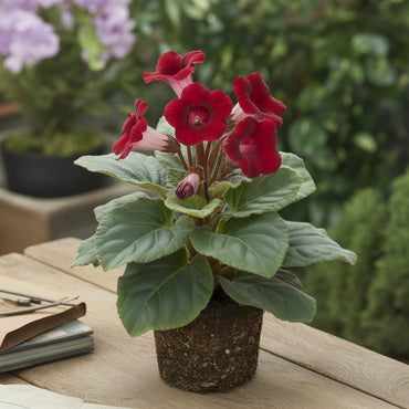 Red Gloxinia Flower Seeds for Lush Blooms  Easy Planting