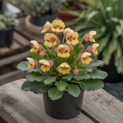Yellow and Red Calceolaria Flower Seeds for Planting