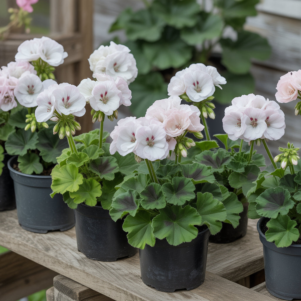 White Geranium Pelargonium Flower Planting for Your Garden  Seeds for Stunning Blossoms